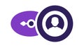 User Plugin Add-on Profile Icon, for Integrations and Features, vector design Generative AI Royalty Free Stock Photo