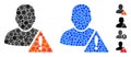 User Problem Composition Icon of Circles Royalty Free Stock Photo