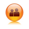 User / profile / avatar icon button Royalty Free Stock Photo