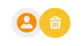 User Profile with Bar Graph for Analytics and Data, vector design Generative AI Royalty Free Stock Photo