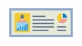 User Profile Dashboard Icon with Charts, vector design Generative AI Royalty Free Stock Photo