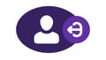 User Profile Sync Refresh Icon, for Data Update and Reload, vector design Generative AI Royalty Free Stock Photo