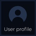 User profile UI element template Royalty Free Stock Photo