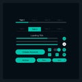 User registration UI elements kit Royalty Free Stock Photo