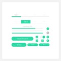 User registration UI elements kit Royalty Free Stock Photo
