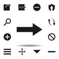 user right arrow icon. set of web illustration icons. signs, symbols can be used for web, logo, mobile app, UI, UX