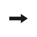 user right arrow icon. Signs and symbols can be used for web, logo, mobile app, UI, UX