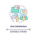 User satisfaction concept icon Royalty Free Stock Photo