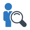 User search glyph color icon