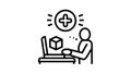 user social media ugc line icon animation