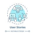 User stories concept icon Royalty Free Stock Photo