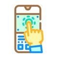 user testing ux ui design color icon vector illustration
