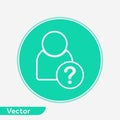 User vector icon sign symbol Royalty Free Stock Photo