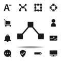 user website anchor icon. set of web illustration icons. signs, symbols can be used for web, logo, mobile app, UI, UX Royalty Free Stock Photo