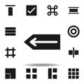 user website backspace icon. set of web illustration icons. signs, symbols can be used for web, logo, mobile app, UI, UX Royalty Free Stock Photo