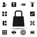 user website bag shopping icon. set of web illustration icons. signs, symbols can be used for web, logo, mobile app, UI, UX Royalty Free Stock Photo