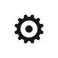 user website gear icon. Signs and symbols can be used for web, logo, mobile app, UI, UX