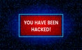Username field - username and password in the Internet browser, the background of the stream of binary matrix code on Royalty Free Stock Photo