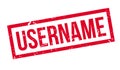 Username rubber stamp Royalty Free Stock Photo