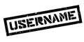 Username rubber stamp Royalty Free Stock Photo