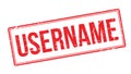 Username rubber stamp Royalty Free Stock Photo