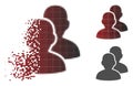 Sparkle Dot Halftone Users Icon Royalty Free Stock Photo