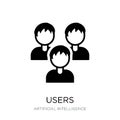 users icon in trendy design style. users icon isolated on white background. users vector icon simple and modern flat symbol for