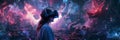Users navigate through intricate, user-generated virtual worlds, harnessing the power of VR to craft unique environments