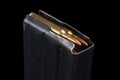 USGI M-16 20rd Magazine Vietnam war period with ammo Royalty Free Stock Photo