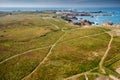 Ushant island Pern point aerial view