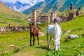 Ushguli, Upper Svaneti, Georgia, Europe Royalty Free Stock Photo