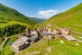 Ushguli village with Svan defensive towers, Ushguli, Mestia district, Georgia