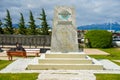 Malvinas Falklands War National Historical Monument memorial in Ushuaia, Tierra del Fuego, Argentina