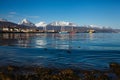 Ushuaia capital of Tierra del Fuego Argentina landscape Royalty Free Stock Photo