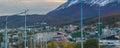 Ushuaia city outskirt landscape