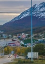 Ushuaia city outskirt landscape