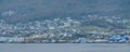 Ushuaia cityscape coastal scene, argentina Royalty Free Stock Photo