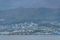 Ushuaia cityscape coastal scene, argentina Royalty Free Stock Photo