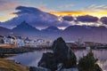 Ushuaia coastal cityscape, argentina Royalty Free Stock Photo