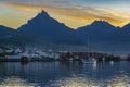 Ushuaia port cityscape, argentina