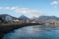 Ushuaia's boardwalk in Tierra del Fuego, Argentina Royalty Free Stock Photo