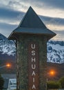 Ushuaia welcome portal entrance