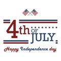 USindependencedaydesign. Vector illustration decorative design Royalty Free Stock Photo