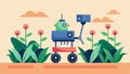 Using advanced AI algorithms an autonomous weeding robot can differentiate between crops and weeds sparing the plants
