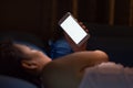 Using cell phone at night lead to blindness