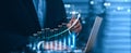 Using computer-coded automated trading and artificial intelligence-based trading, create a bull market candlestick chart and bar