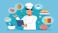Using data collected from sensory evaluations a chef creates a new recipe that appeals to a wider range of taste