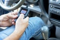 Using diagnostic car code reader to erase error codes and turn off check engine light