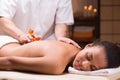 Using massager to massage