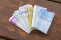 Reusable 100 percent cotton handkerchiefs Royalty Free Stock Photo